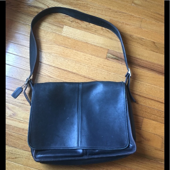 Coach Bags Coach Unisex Black Leather Messenger Bag Poshmark